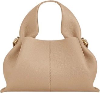 Generic Compatible For Womens Single Shoulder Cloud Bag, Niche Retro Leather Crossbody(Beige)