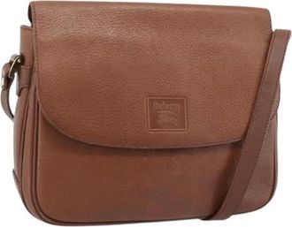 Burberry Pre-owned Vintage Lederen Schoudertas - Dames - Vintage Schoudertas - Bruin - ONE Size - Leer - Vintage