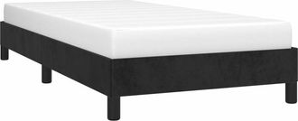 vidaXL Estructura de cama sin colchón terciopelo negro 90x190 cm vidaXL