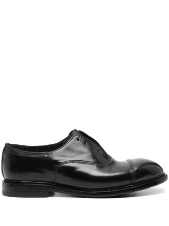 Premiata leather brogues - men - Calf Leather/Calf Leather/Rubber/Calf Leather - 8.5 - Black