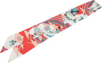 Herm&egrave;s Pre-owned Hermes Carres Volants Silk Twilly Scarf Ladies PCUMYYE72IB0JVEJ