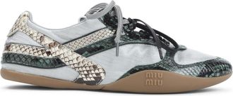 Miu Miu Green Polyamide Sneakers - Dames - Sneakers - Veelkleurig - 37 EU - Schoenen