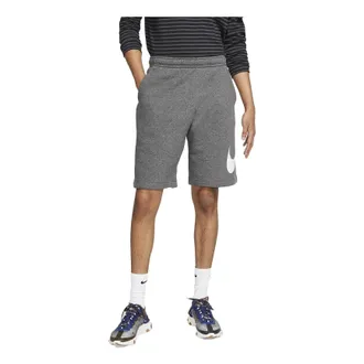 Nike Sportswear Club Graphic Logo Shorts Grey White BV2721-071