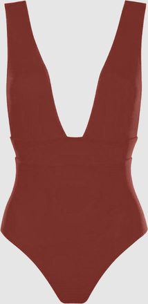 Anja Maillot de Bain Le Plongeant Terracotta