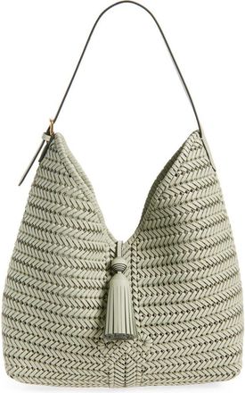 Anya Hindmarch Neeson Tassel Leather Hobo Bag in Iceberg at Nordstrom