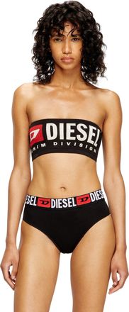 Diesel Bandeau bra with Diesel logo - Bras - Woman - Black