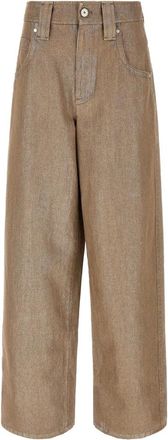 Brunello Cucinelli Mujer, Vaqueros, Beige, Talla: M