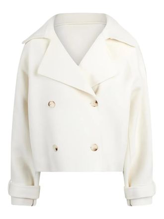 Jovonna London Caudal double-breasted wool jacket - women - Wool/Polyester - M - Neutrals