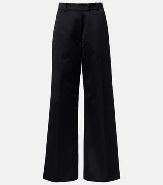 Frankie Shop Brickell satin wide-leg pants