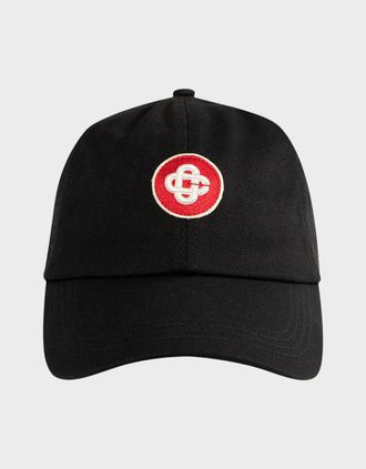 Casablanca Mens Logo Round Embroidered Patch Cap Black - Size: ONE size