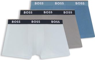 BOSS 3-Pack Stretch Cotton Trunks in Open Blue at Nordstrom, Size Xx-Large