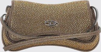 Diesel Mini borsa a tracolla Play in lurex con logo Oval D e strass