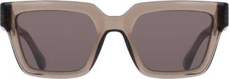 Ferragamo Brown Square Ladies Sunglasses SF2066S 232 52