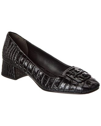 Tory Burch Georgia Croc-Embossed Leather Pump