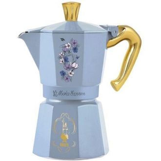Bialetti Moka Express 6tz Caffettiera Blu 300 ml