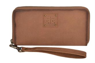 StS Ranchwear Womens Rosa Leather Wallet In Saddle