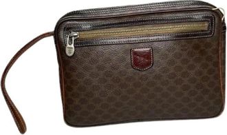 Celine Pre-owned Leather celine-bags - Dames - Vintage Clutch - Bruin - ONE Size - Vintage