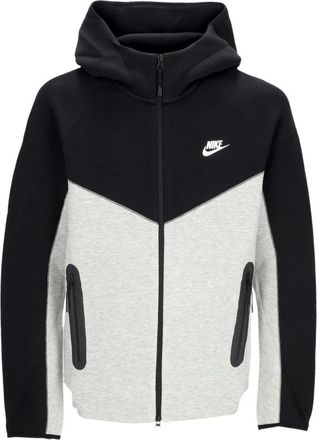 Nike Tech Fleece Zip Hoodie Heather Grey - Heren - Sportshirts - Grijs - XL - Katoen - Fitness