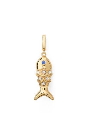 Kate Spade New York one in a million pav&eacute; crystal fish charm in Clear Multi at Nordstrom