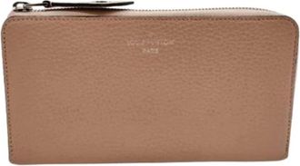 Louis Vuitton Pre-owned Long bill wallet (bi-fold) - Dames - Vintage Accessoires - Beige - ONE Size - Leer - Vintage