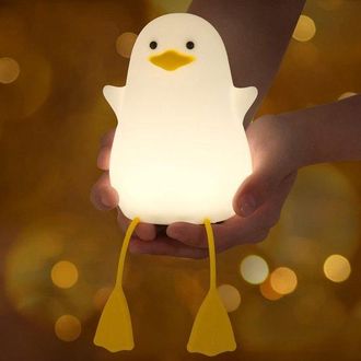 OEM L&aacute;mpara De Noche Con Forma De Pato Para Ni&ntilde;os: Regulable Y Recargable