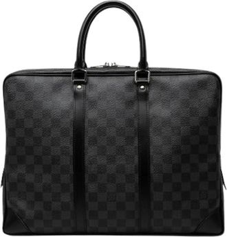Louis Vuitton Pre-owned Porte-Documents Voyage - Heren - Vintage Handtas - Zwart - ONE Size - Vintage