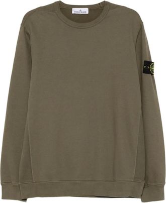 Stone Island Felpa con motivo Compass - Verde