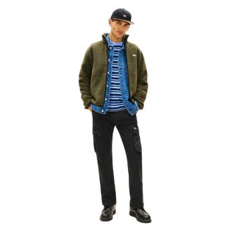 Tommy Jeans Otis canvas cargobroek voor heren (Zwart)