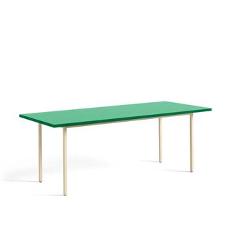 HAY Two-Colour Esstisch, 200 x 90 cm, mint / elfenbein
