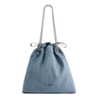Balenciaga (WMNS) Balenciaga Crush Medium Tote Bag Denim Blue 7429412AAYA4661