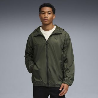 Puma Giacca a vento Essentials vestibilit&agrave; regolare da uomo, Abbigliamento, Verde, XXL