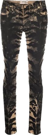 Roberto Cavalli Tiger Print Skinny Jeans, Brand Size 38 ( US Size 4 )