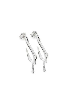 Lucy Quartermaine Dripping Hoop Earrings in Sterling Silver at Nordstrom