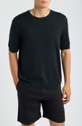 Alex Crane Lolo Organic Cotton Sweater Tee in Night at Nordstrom, Size Medium