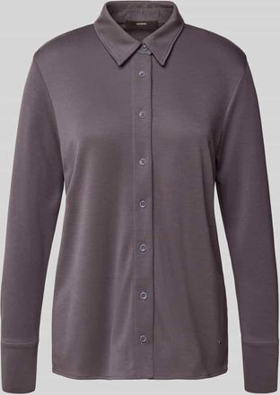 Windsor Regular Fit Bluse aus Lyocell-Mix mit Label-Detail in Purple, Größe 38