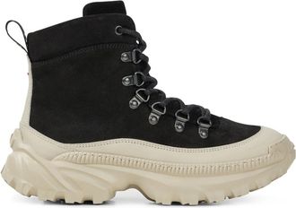 HUGO BOSS Leren laarsjes met veters - Dames - Schoenen - Zwart - Maat: 37 EU Leer