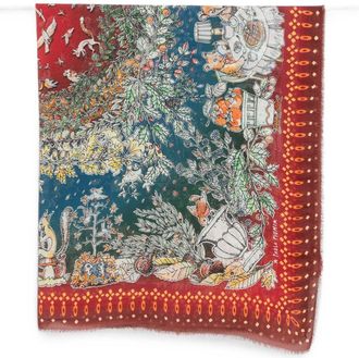 Faliero Sarti herfst-winterstola met print