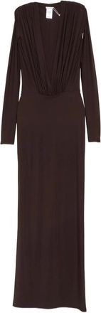 Amazu&igrave;n Rasha V-neck Ruched Maxi Dress