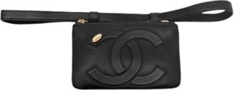 Chanel Pre-owned Belt Bags, female, Black, Size: ONE SIZE Pre-owned The Mania belt bag