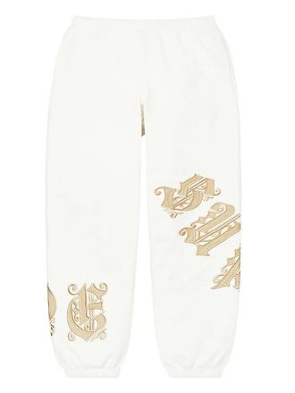 SUPREME Old English track pants - White