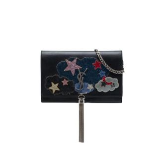 Saint Laurent Pre-owned Kate Wallet on Chain - Dames - Pre-owned - Zwart - Maat: ONE Size Leer