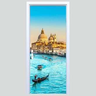 OEM Adhesivo De Tela Para Puerta Con Dise&ntilde;o Del R&iacute;o Venecia 295pd