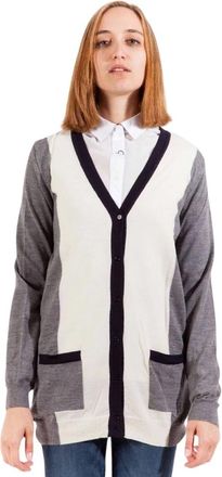 GANT Long Sleeve Cardigan - Dames - Vesten - Grijs - XS - Wol - Truien & Vesten