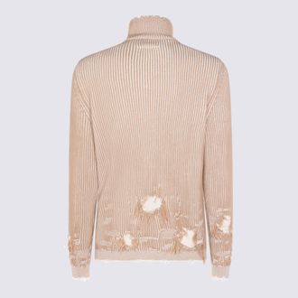 Maison Margiela Mens Sweaters Camel-Chalk _wo