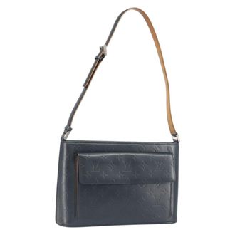 Louis Vuitton Mat Allston Monogram Vernis Navy Leather Handbag (Pre-Owned)