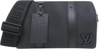 Louis Vuitton Pre-owned Vintage Shoulder Bag - Heren - Vintage Schoudertas - Zwart - ONE Size - Leer - Vintage