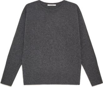 Maliparmi Cashmere Merinos Breiwerk - Dames - Ronde hals truien - Grijs - XL - Wol - Truien & Vesten