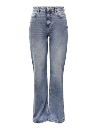 Pieces Womens PCHOLLY HW Wide Jeans MB NOOS BC, Medium Blue Denim, 26/32
