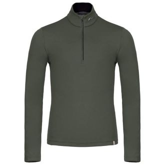 Kjus Feel Midlayer Half-Zip Skiunterw&auml;sche f&uuml;r Herren | oliv/grau