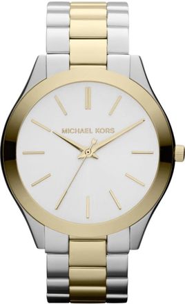 Michael Kors Runway MK3198 Two-Tone 42mm Womens Watch - Silver Stainless Steel - One Size